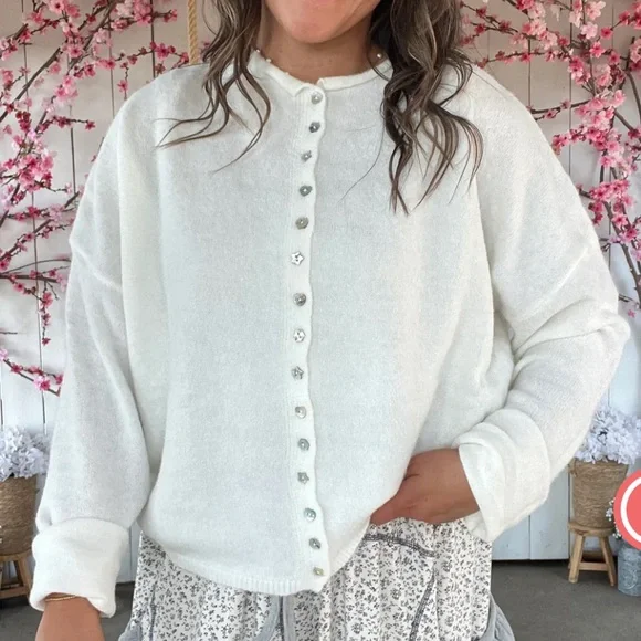 Things between white Knit Cardigan - Picture 5 of 5